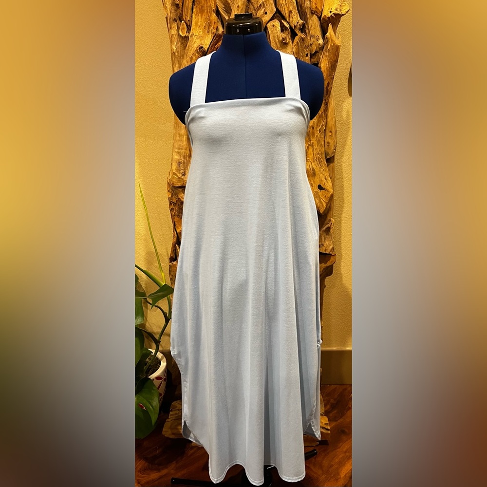 Light Blue Dress with Straps